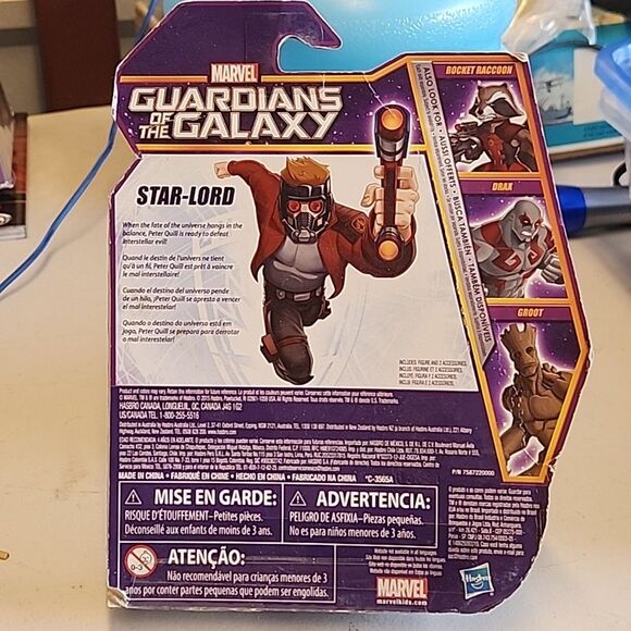 Marvel Guardians of the Galaxy Animated Series: Star-Lord 5.5" Action Figure NEW - Picture 2 of 5